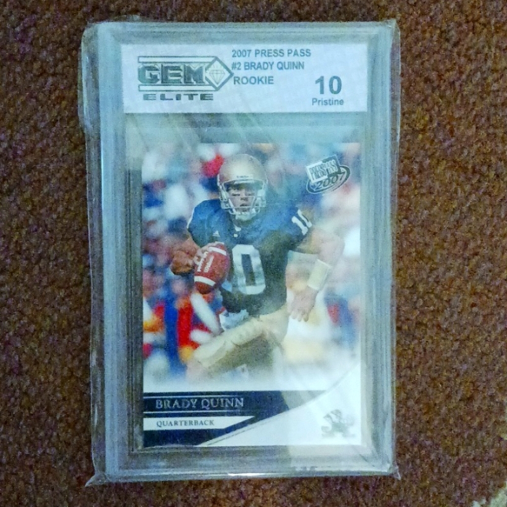 Brady Quinn RC Graded 10 Pristine